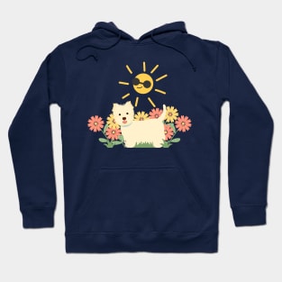 Happy West Highland White Terrier in the Sunshine Hoodie